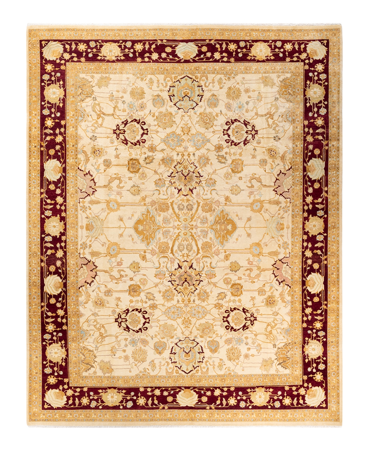 Closeout! Adorn Hand Woven Rugs Mogul M1494 9'1in x 12'2in Area Rug - Ivory