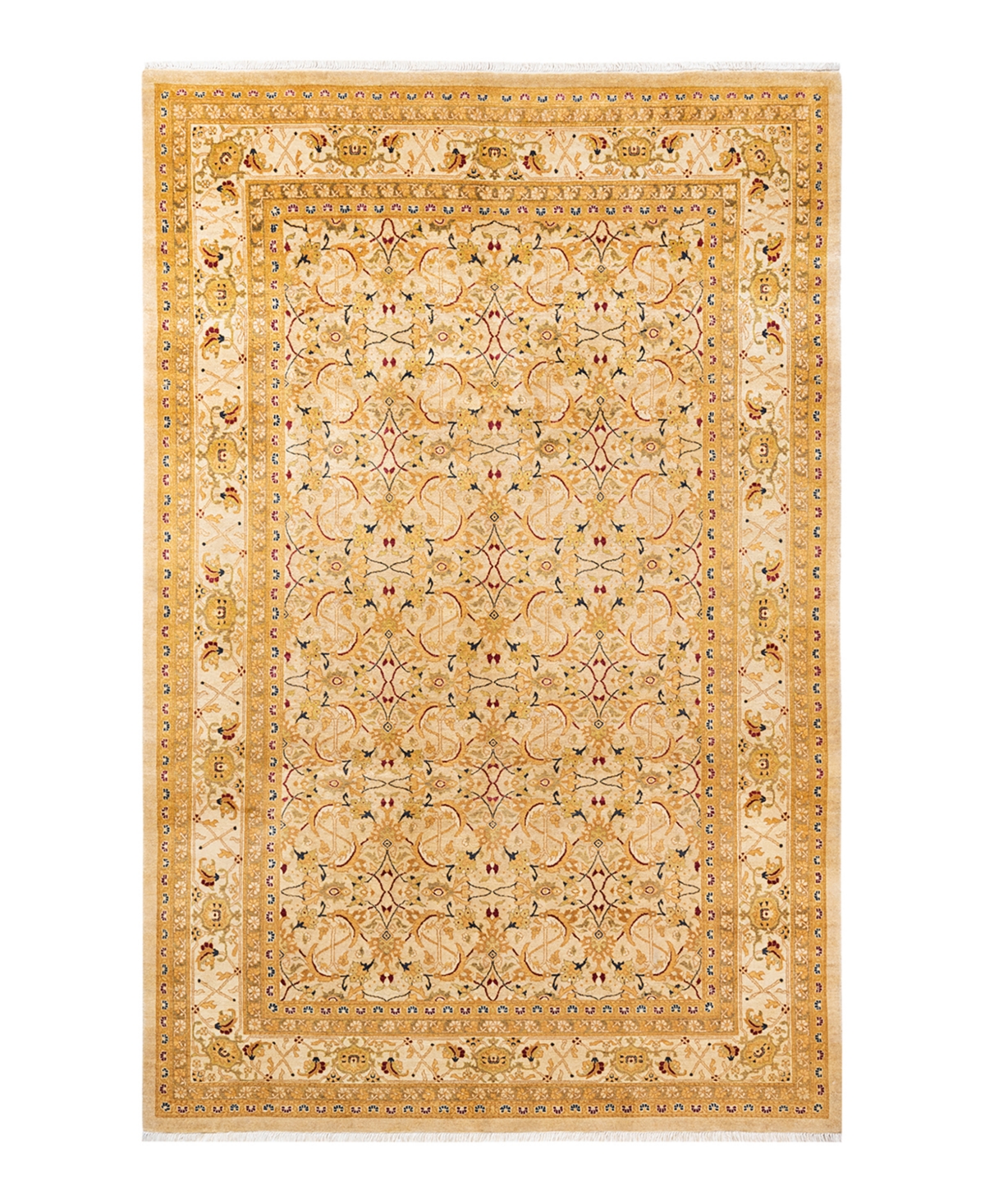 Closeout! Adorn Hand Woven Rugs Mogul M145030 5'10in x 9' Area Rug - Ivory