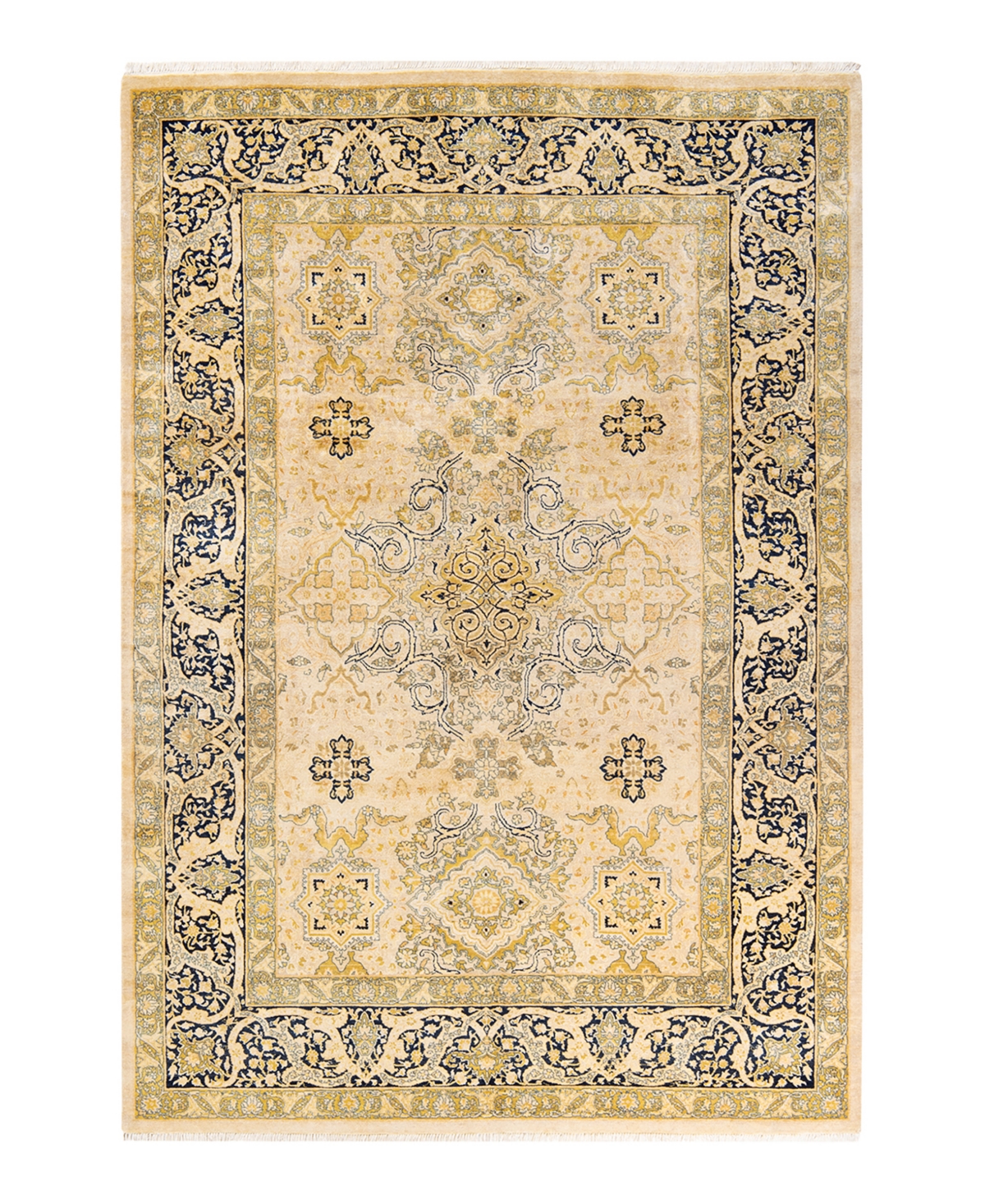 Closeout! Adorn Hand Woven Rugs Mogul M13235 6'3in x 9'6in Area Rug - Ivory
