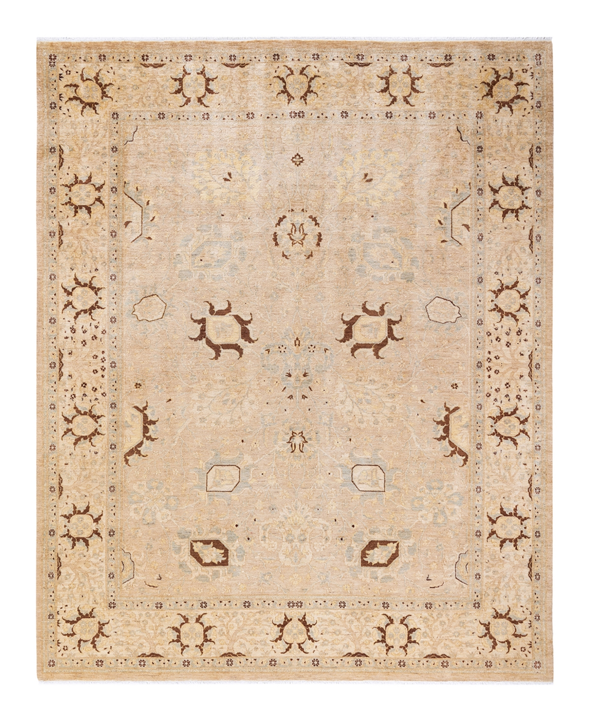 Closeout! Adorn Hand Woven Rugs Eclectic M16644 8'1in x 10'2in Area Rug - Ivory