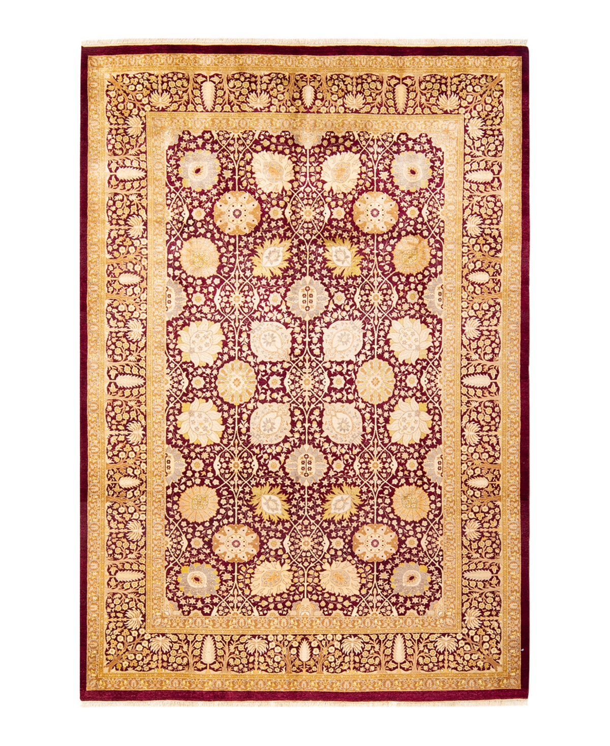 Closeout! Adorn Hand Woven Rugs Mogul M12514 6'1in x 9'3in Area Rug - Red