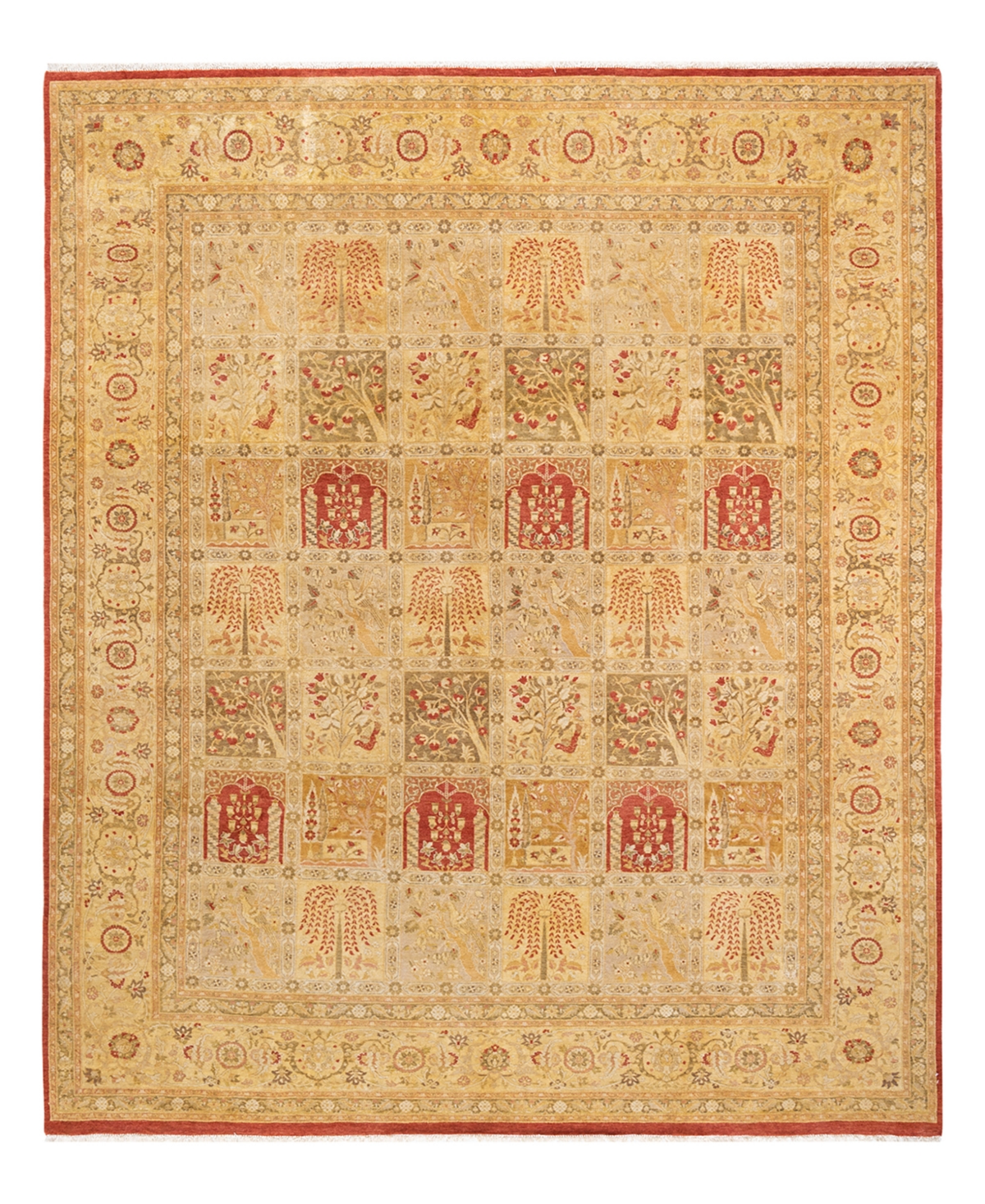 Closeout! Adorn Hand Woven Rugs Mogul M14221 8'2in x 10' Area Rug - Orange