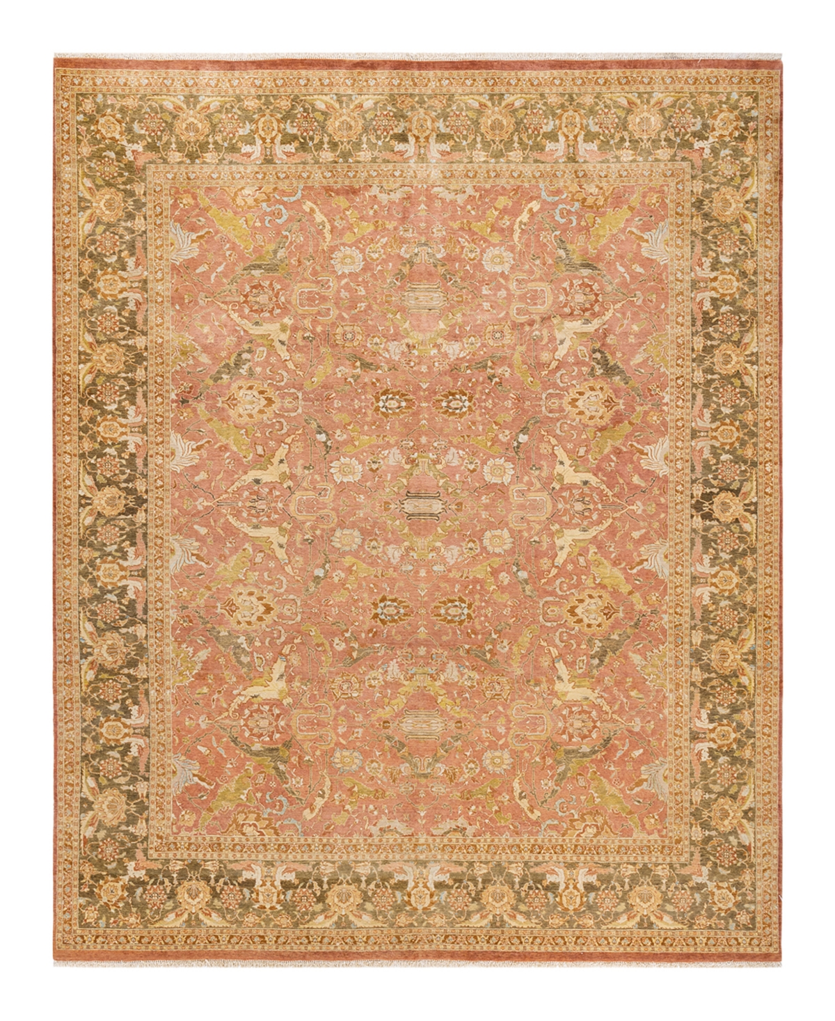 Shop Adorn Hand Woven Rugs Mogul M1261 8'1" X 10'3" Area Rug In Brown