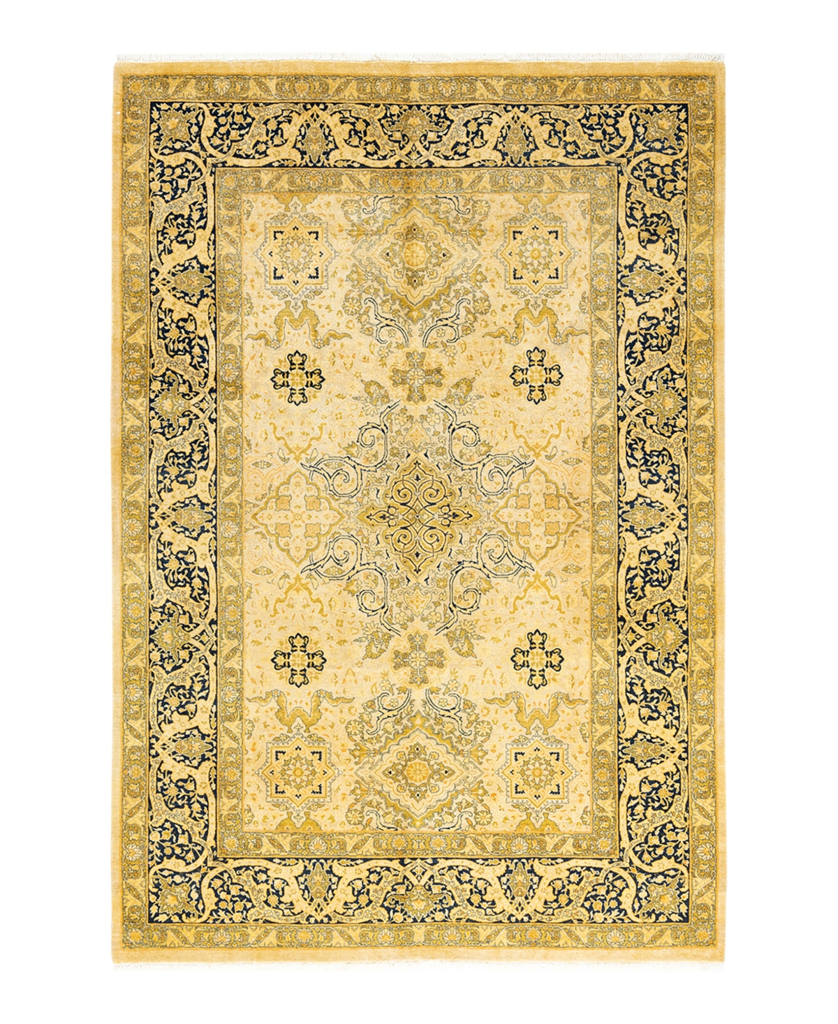 Closeout! Adorn Hand Woven Rugs Mogul M13951 6'1in x 9'2in Area Rug - Ivory