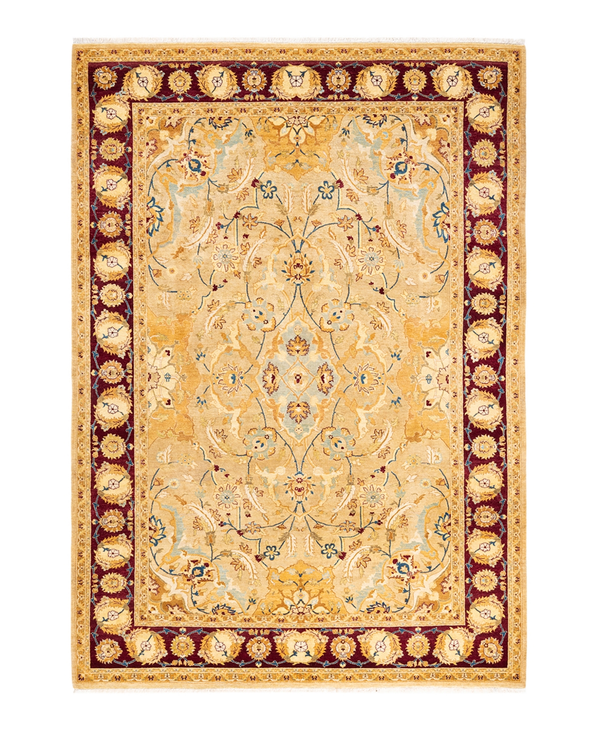 Closeout! Adorn Hand Woven Rugs Mogul M145064 6'2in x 9' Area Rug - Yellow