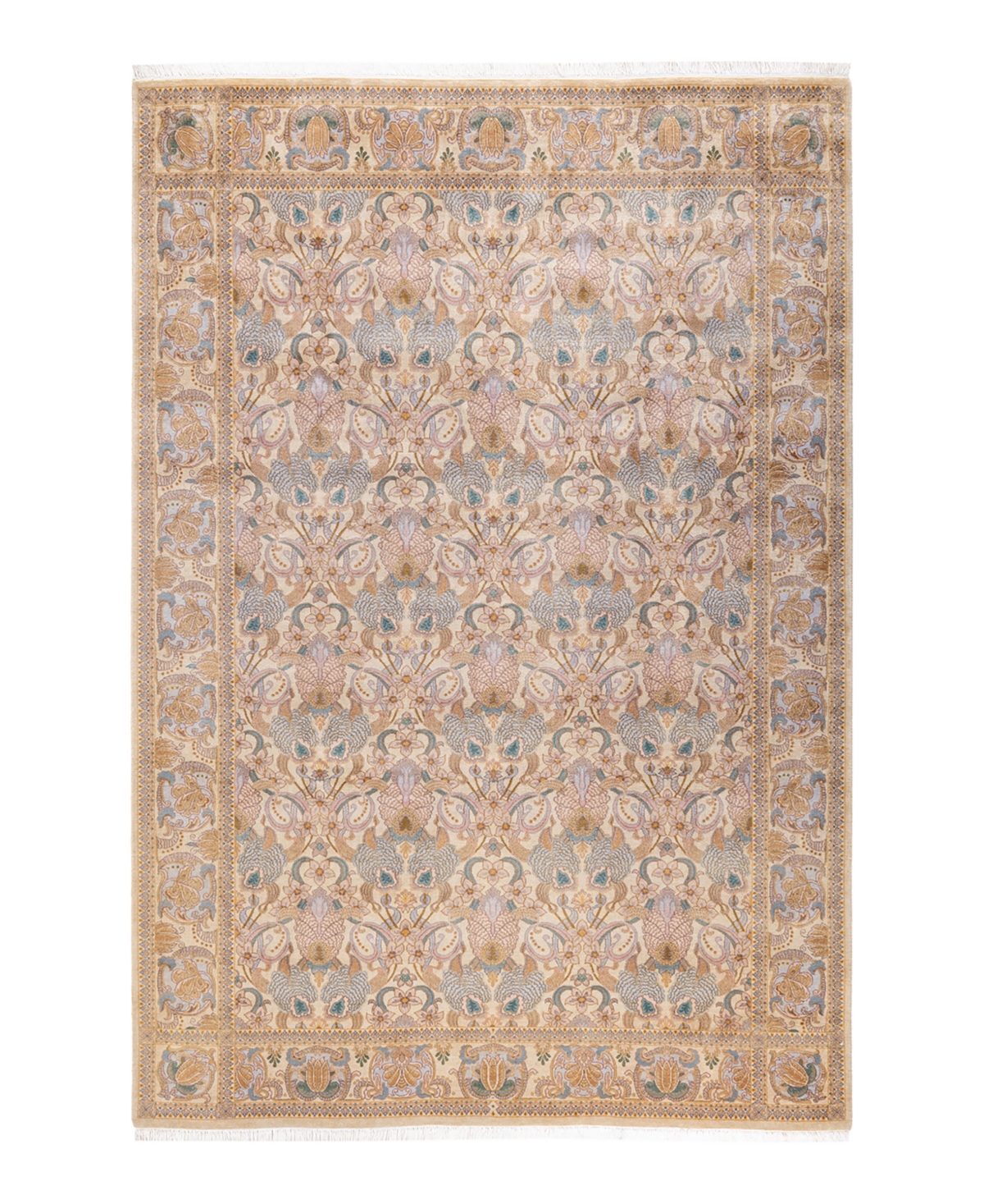 Closeout! Adorn Hand Woven Rugs Mogul M979 6'1in x 9' Area Rug - Ivory