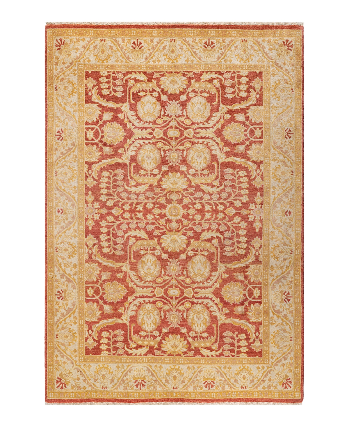 Closeout! Adorn Hand Woven Rugs Eclectic M14663 6' x 8'9in Area Rug - Orange