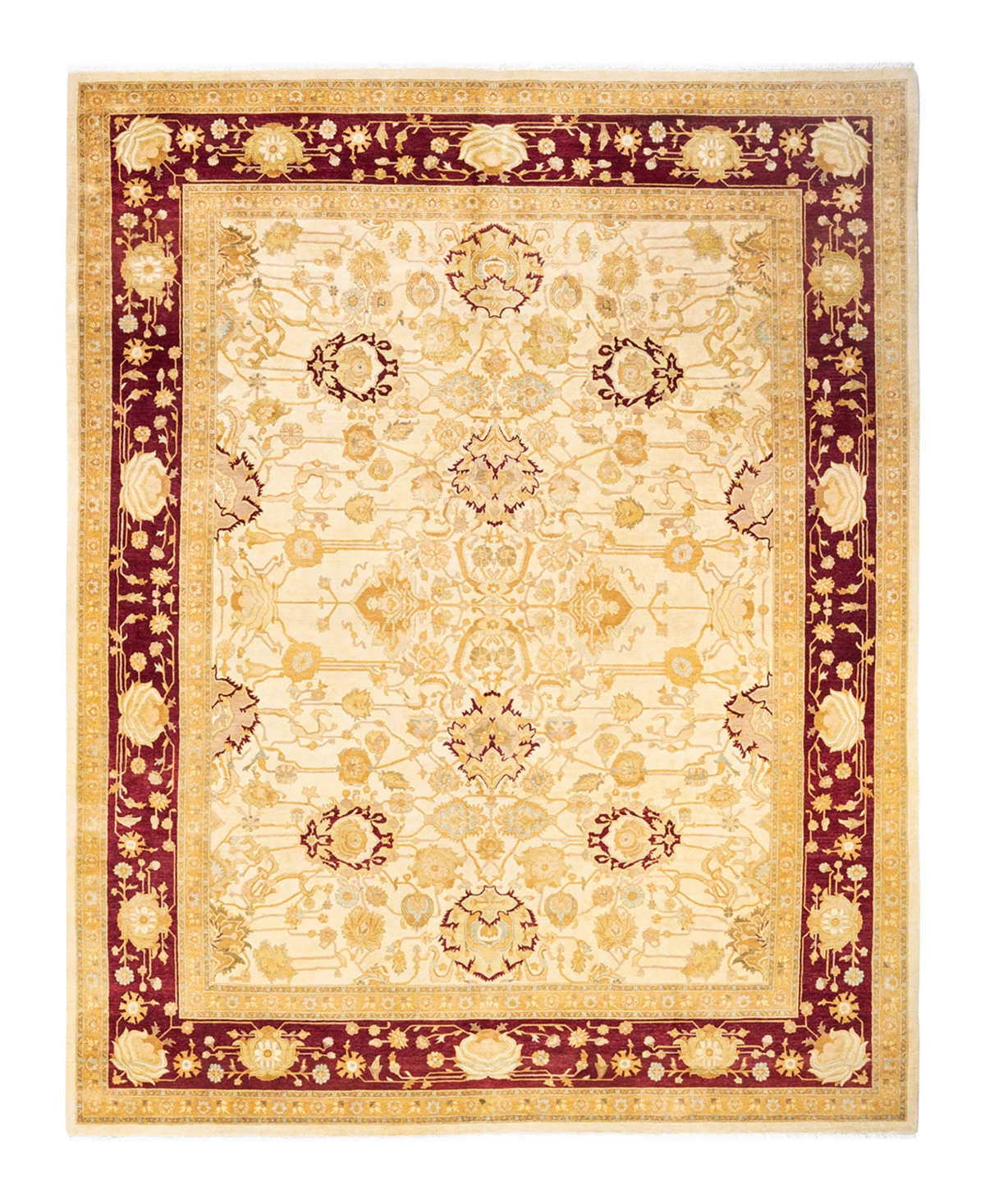 Closeout! Adorn Hand Woven Rugs Mogul M150364 8'2in x 10'4in Area Rug - Ivory