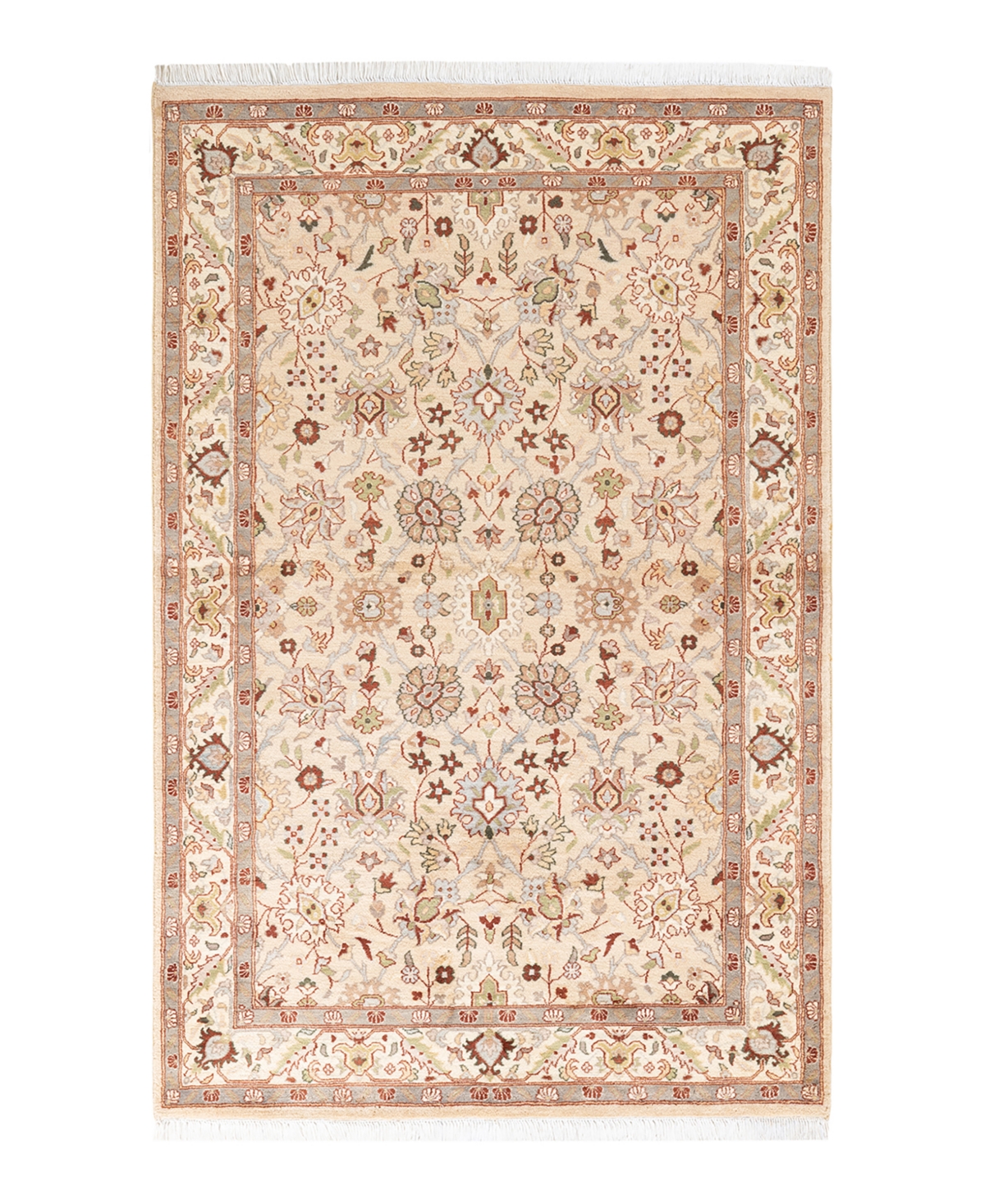 Closeout! Adorn Hand Woven Rugs Mogul M13697 4'1in x 6'5in Area Rug - Ivory