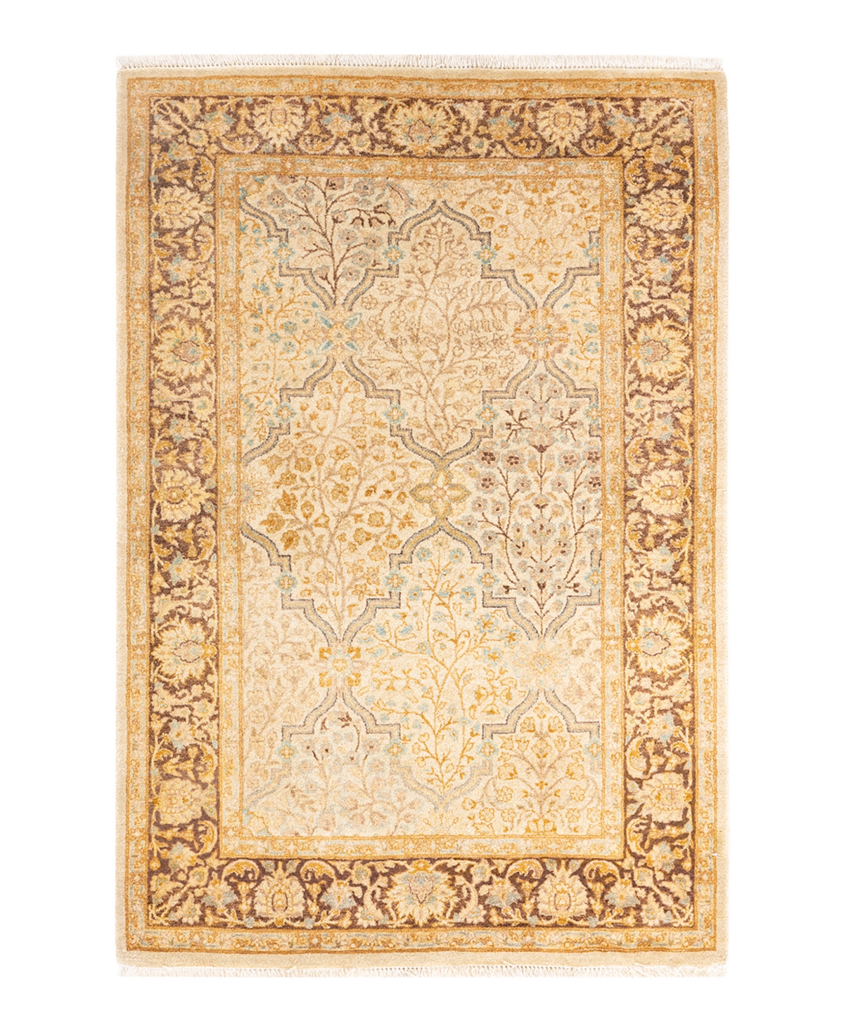 Closeout! Adorn Hand Woven Rugs Mogul M153069 3'2in x 4'9in Area Rug - Ivory