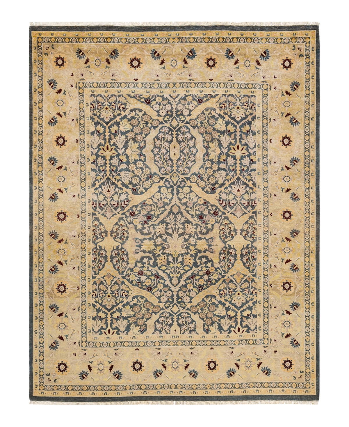Closeout! Adorn Hand Woven Rugs Eclectic M1299 7'10in x 10'4in Area Rug - Gray
