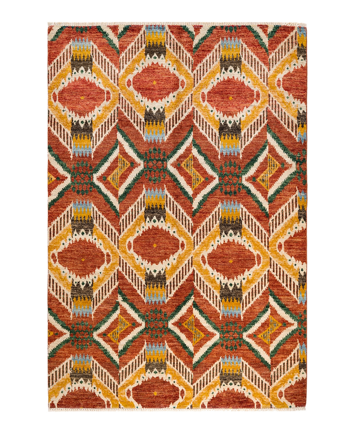 Adorn Hand Woven Rugs Modern M1625 6' x 9'1in Area Rug - Red