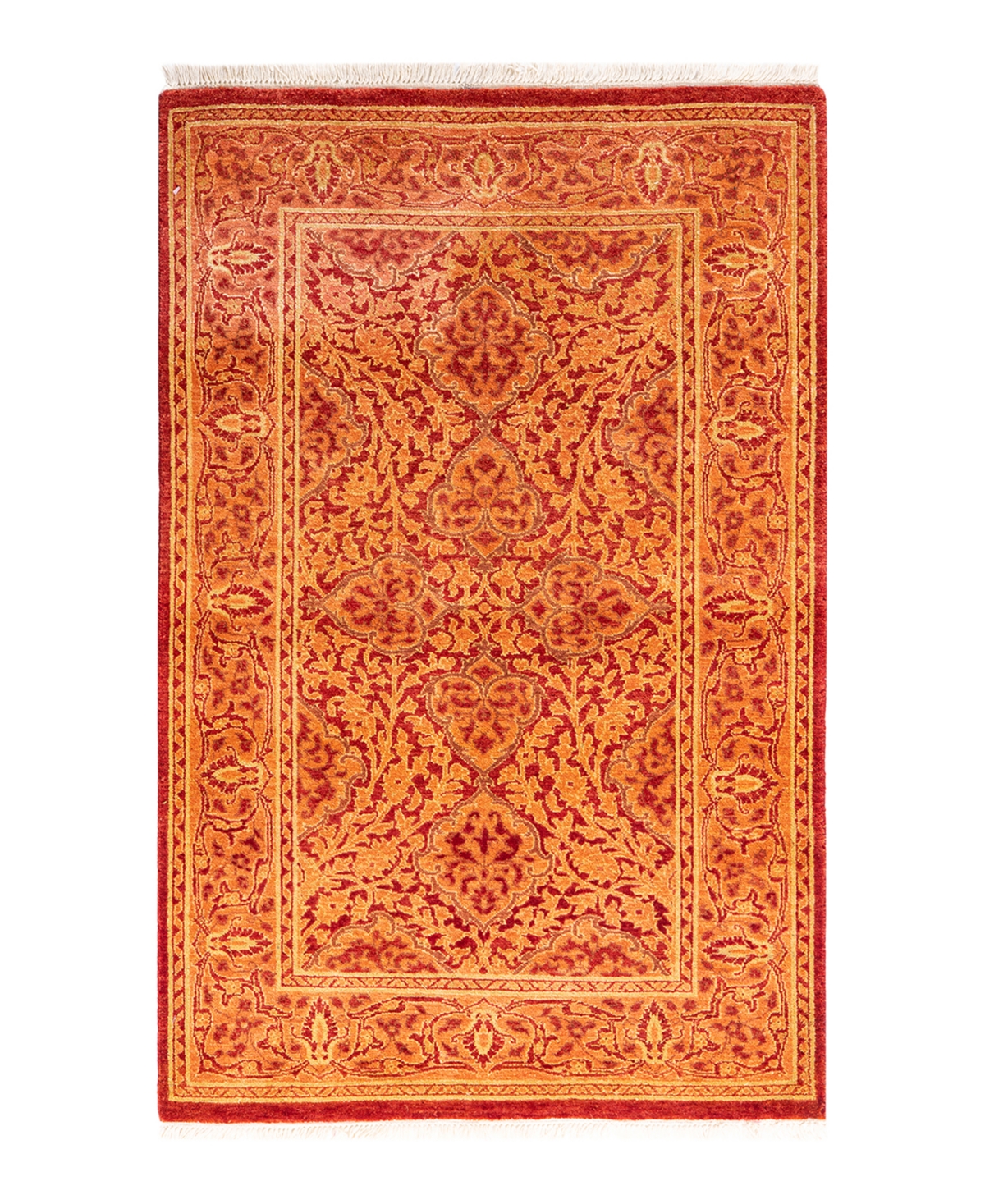 Closeout! Adorn Hand Woven Rugs Mogul M159349 2'8in x 4'3in Area Rug - Orange