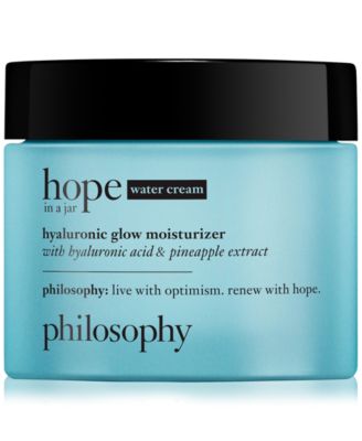 philosophy hope in a jar hyaluronic glow moisturizer with hyaluronic acid & pineapple extract, 2-oz.