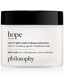 hope in a jar smooth-glow multi-tasking moisturizerwith pro-vitamin p, glycolic & hyaluronic acids, 4-oz.