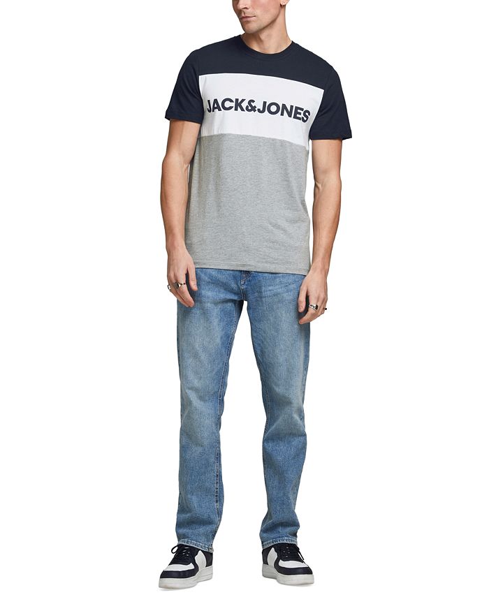 Jack & Jones Men's Colorblocked Logo T-Shirt & Reviews - T-Shirts - Men ...