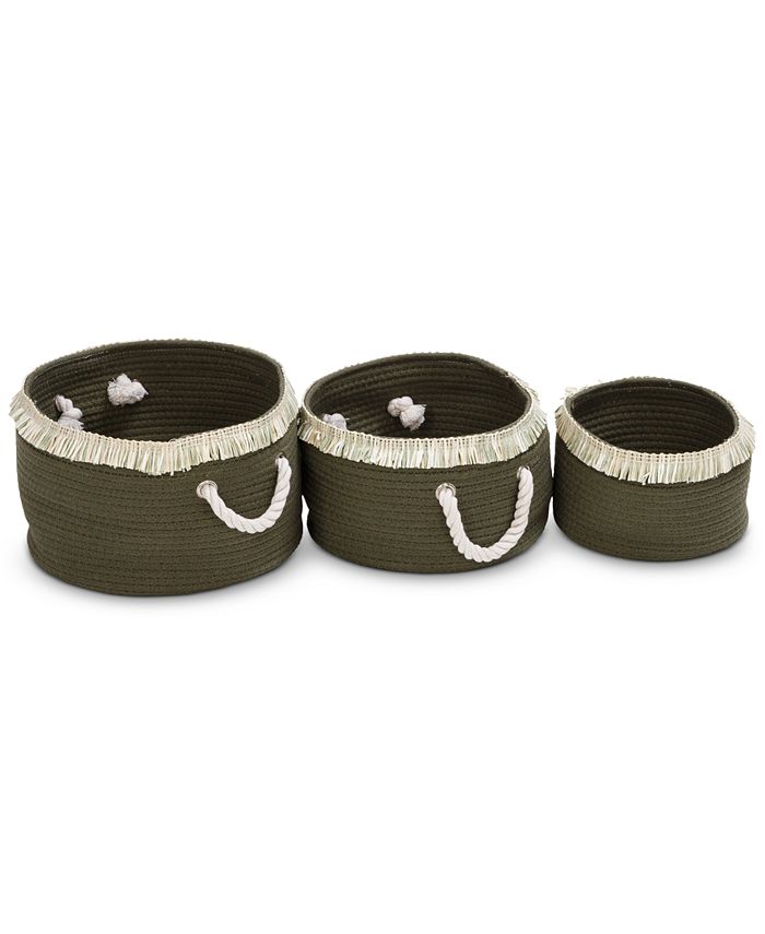Honey Can Do Nesting Cotton Rope Baskets, Set of 3 Macy's