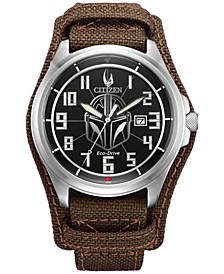 The Mandalorian Brown Leather Strap Watch 44mm