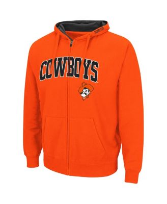 Men's Orange Oklahoma State Cowboys Arch Logo 3.0 Full-Zip Hoodie