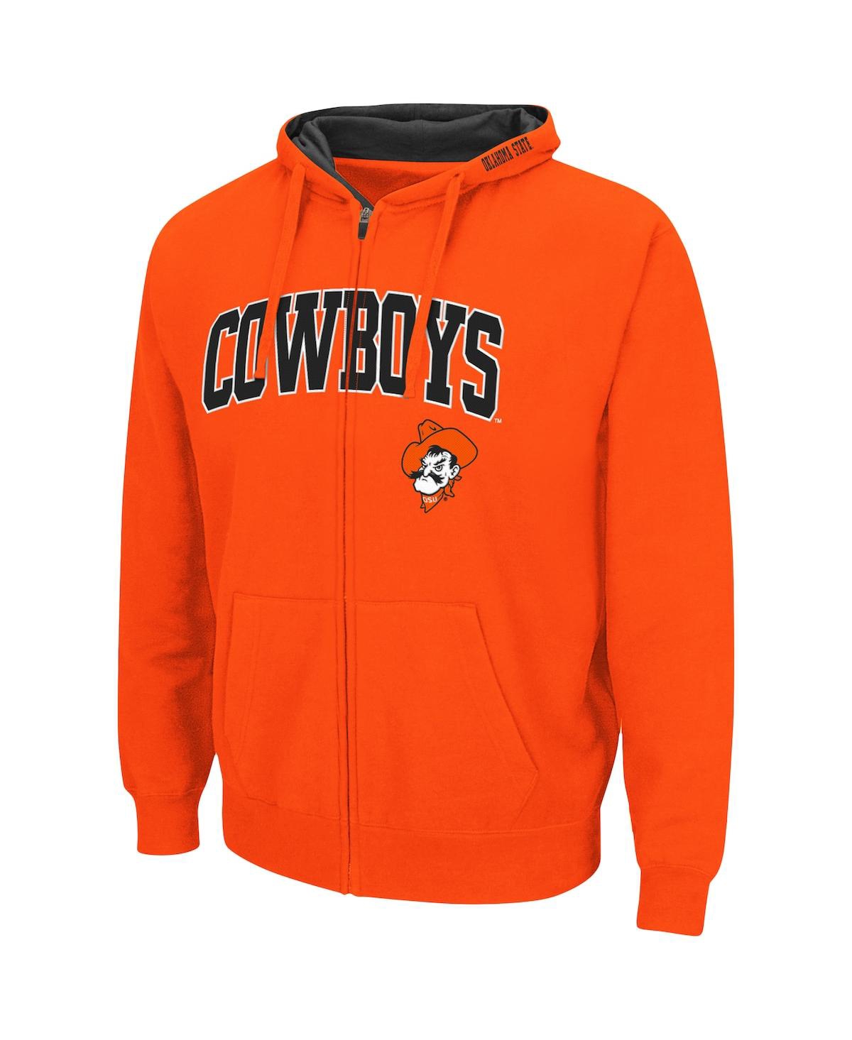 Colosseum Men's Orange Oklahoma State Cowboys Arch Logo 3.0 Pullover Hoodie In Orange
