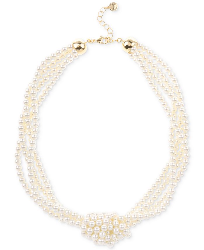 Macy's charter club pearl necklace on sale