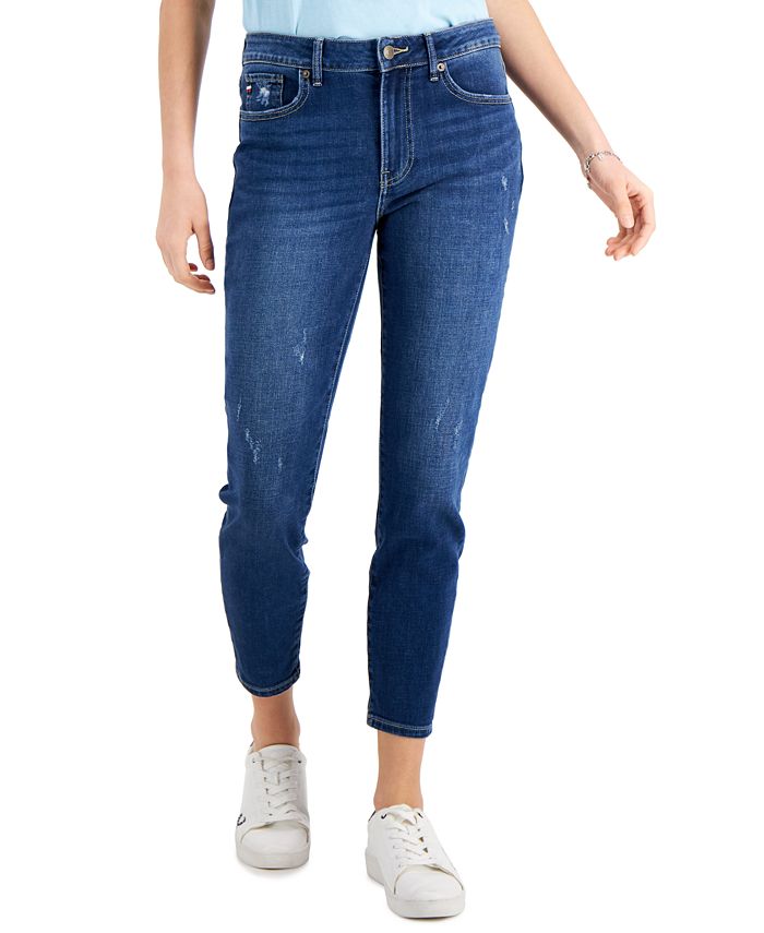 skille sig ud intellektuel Klemme Tommy Hilfiger Women's Tribeca TH Flex Skinny Jeans & Reviews - Jeans -  Women - Macy's