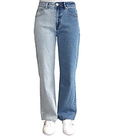 Crave Fame Juniors' Two-Tone Jeans