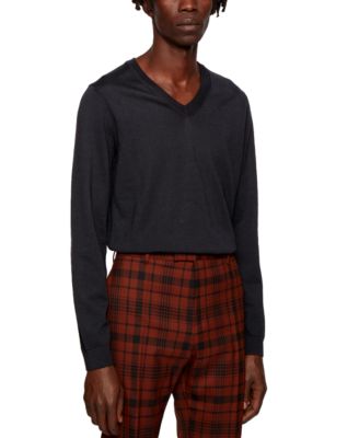 Hugo Boss - Men's V-Neck Wool Sweater