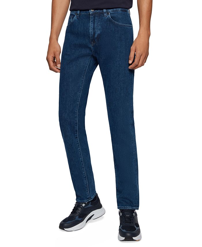 Hugo Boss BOSS Men's RegularFit Blue Italian Denim Jeans Macy's