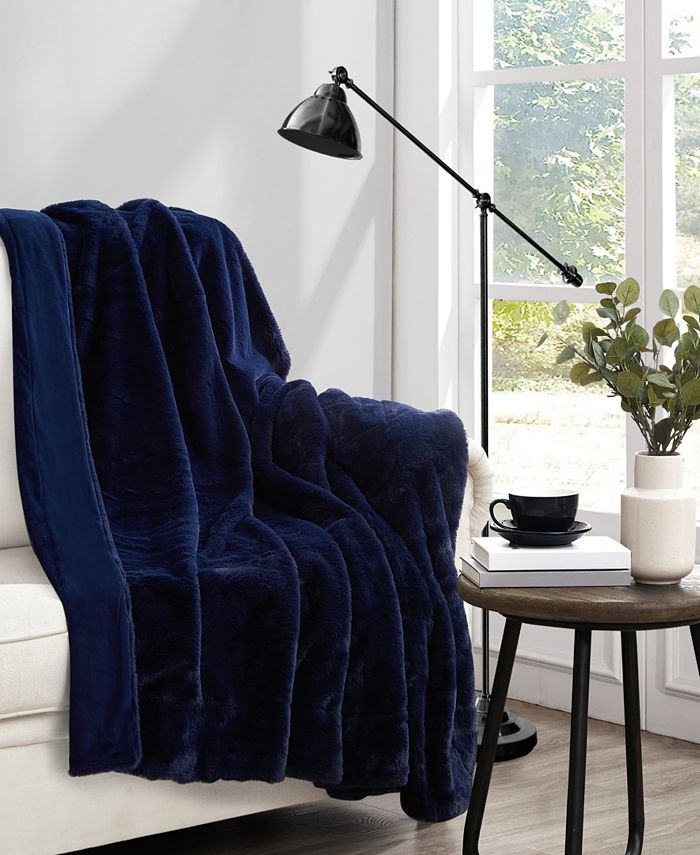 Navy blue best sale blanket box