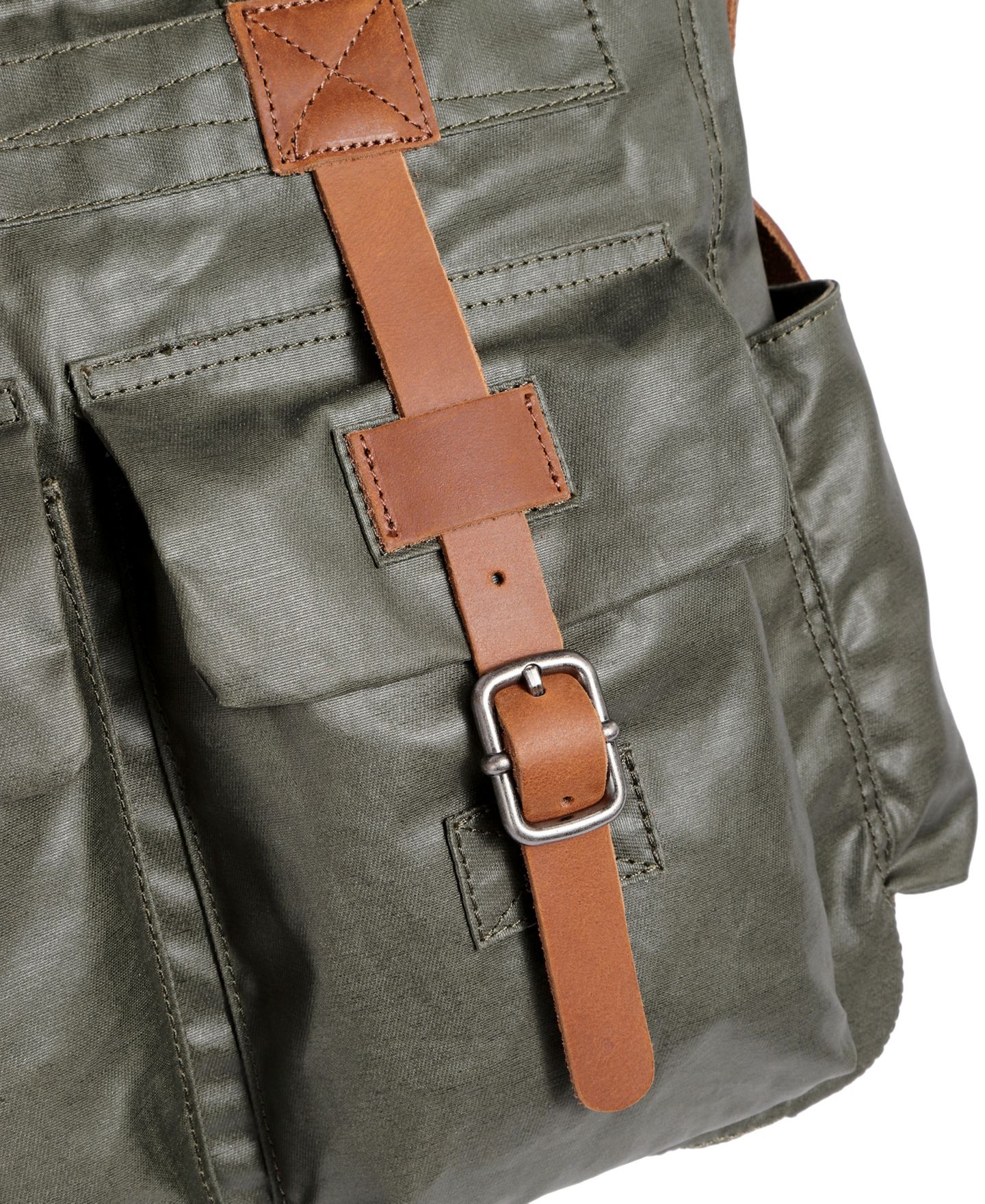 Женская сумка TSD BRAND Urban Light Coated Canvas, цвет: Армейский зелёный — фото 11