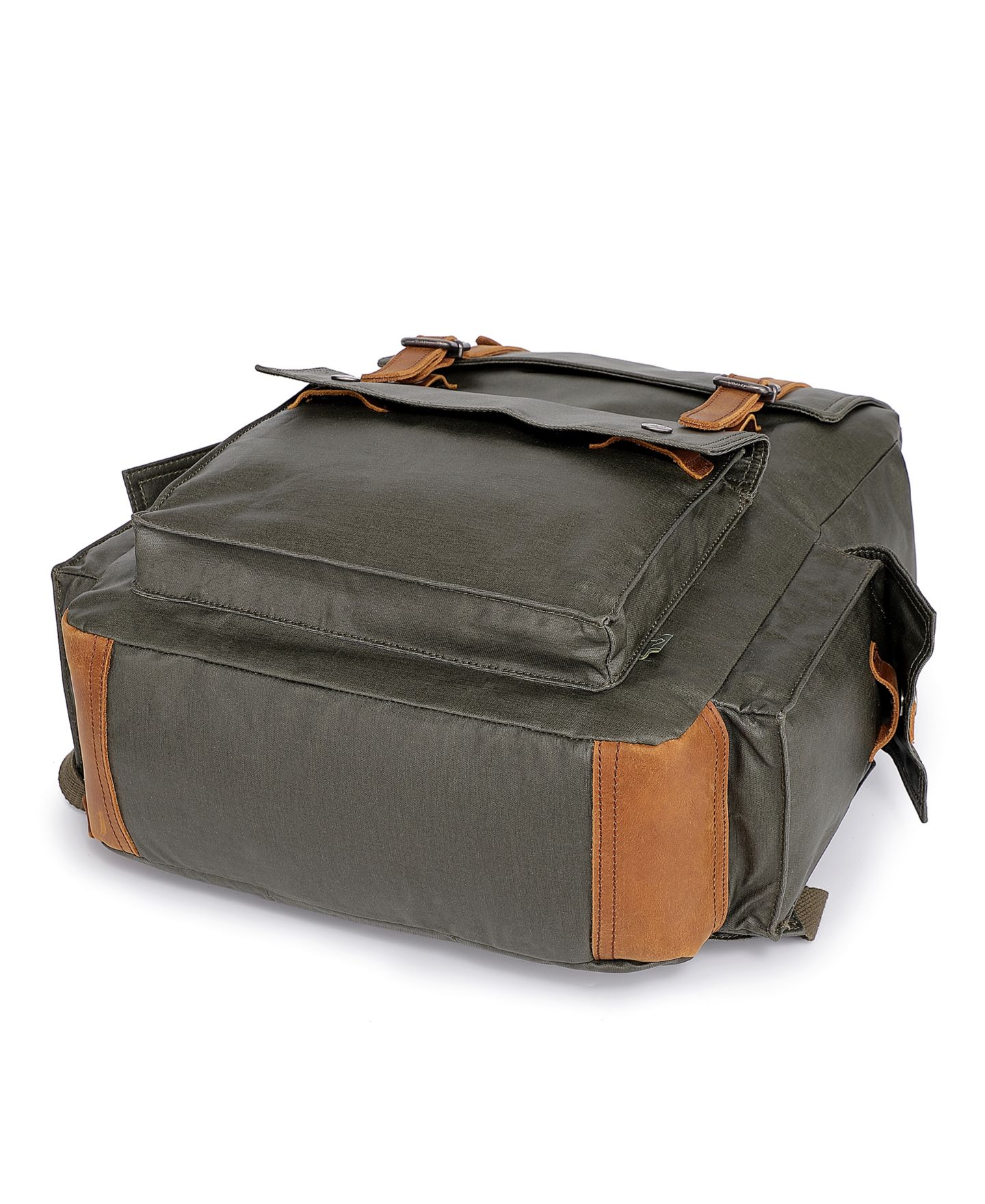 Рюкзак TSD BRAND Urban Light Traveller Canvas, цвет: Армейский зелёный — фото 7
