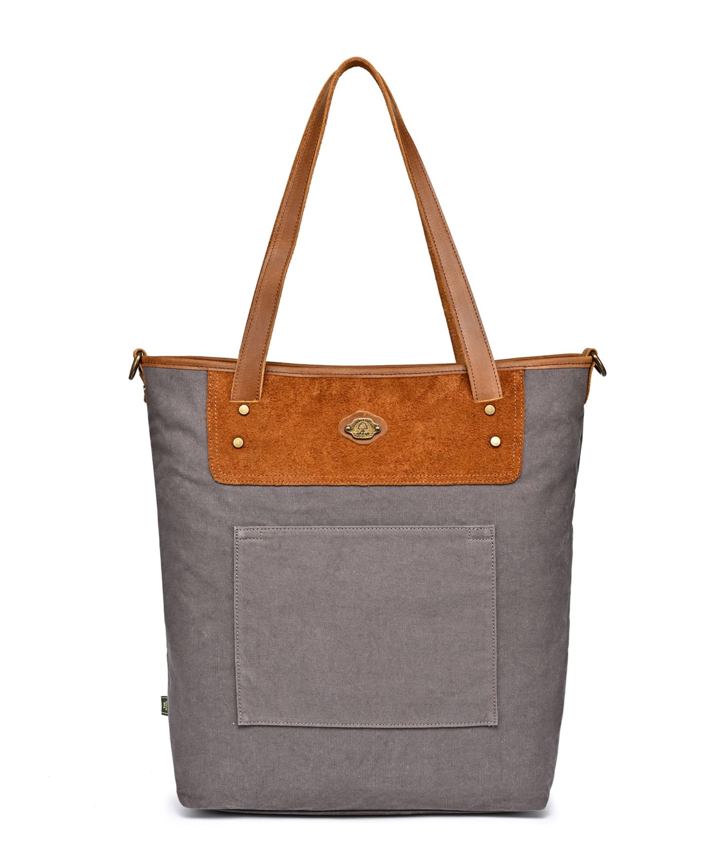 Женская сумка TSD BRAND Valley Oak Canvas, цвет: Серый — фото 9