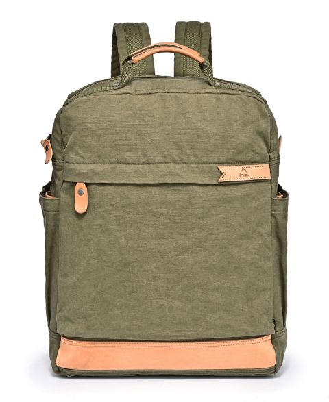 Рюкзак TSD BRAND Tilia Canvas, цвет: Армейский зелёный