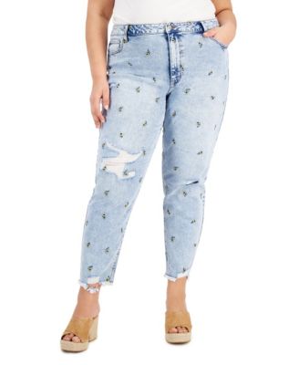 Tinseltown Trendy Plus Size Ripped 