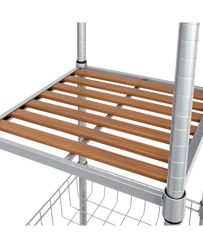 Honey Can Do Freestanding Steel Closet with Basket Shelves Macy's