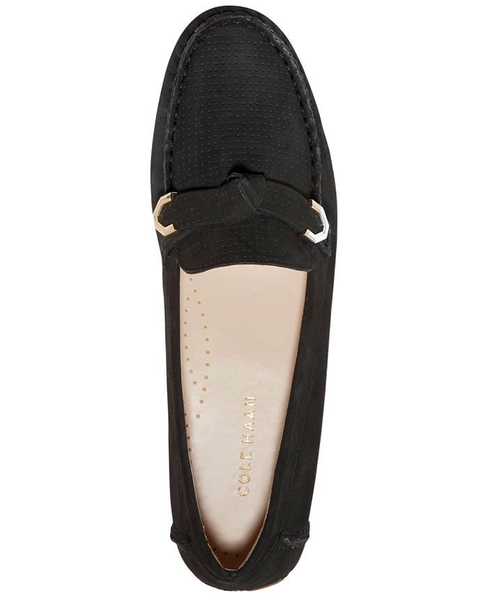 COLE HAAN Evelyn Bow Leather Driver Loafers main image 1