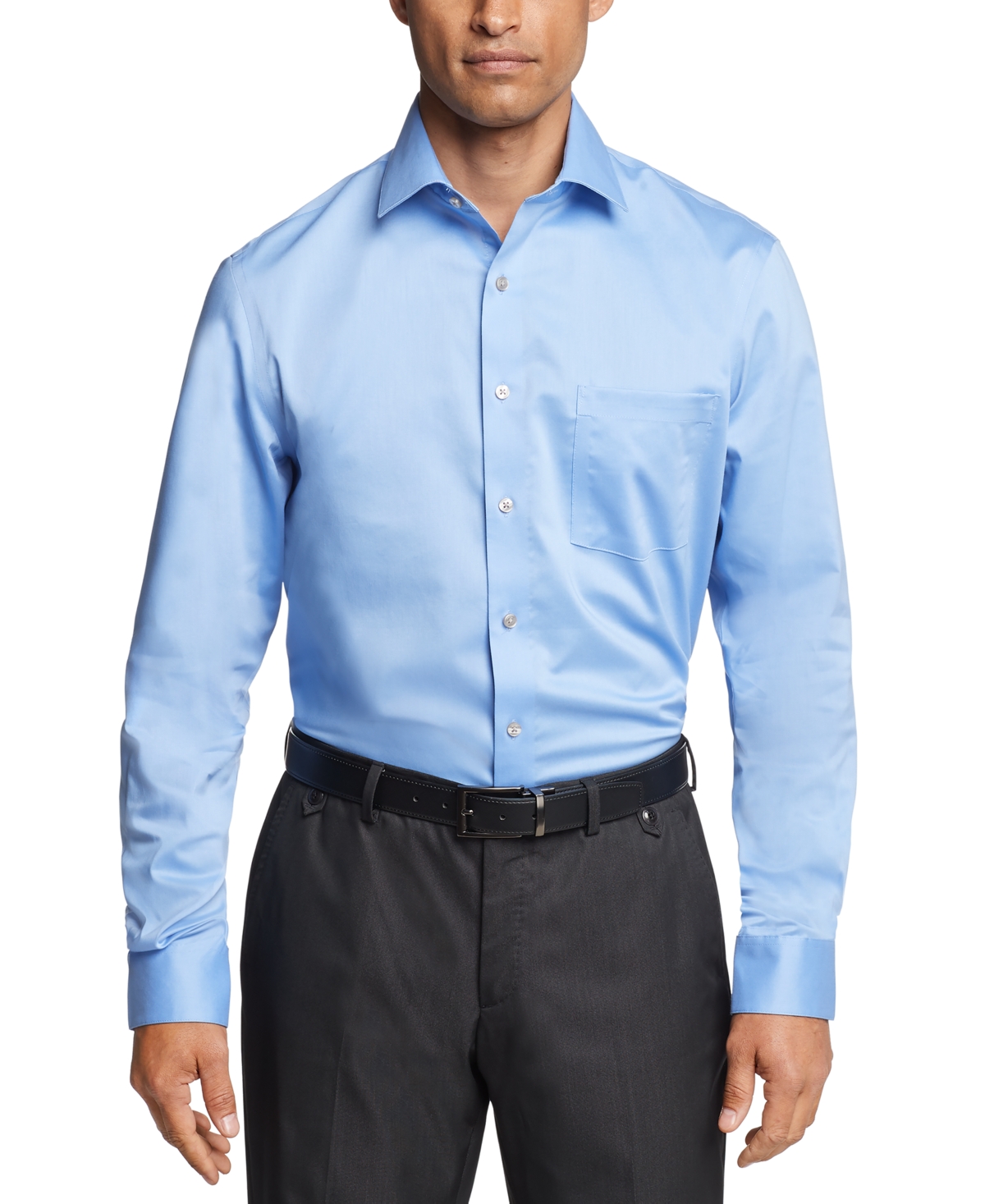 Men's Regular-Fit Ultraflex Dress Shirt - Blue Frost