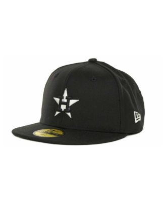 New Era Kids' Houston Astros MLB Black and White Fashion 59FIFTY Cap ...