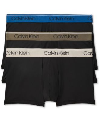 calvin klein men's microfiber stretch multipack low rise trunks