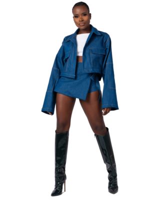 From Grayscale - Cropped Denim Jacket