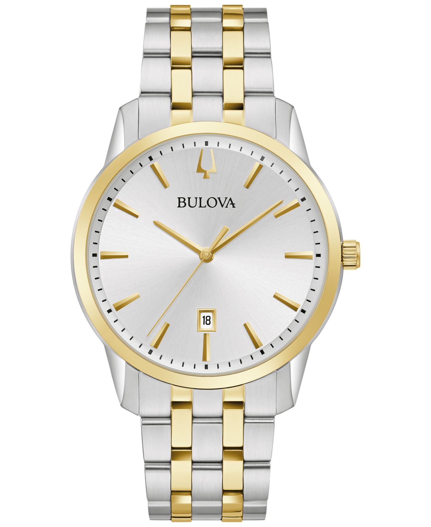 Мужские часы Bulova Sutton Two-Tone Stainless Steel Bracelet Watch 40mm — фото 1