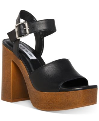 wooden platform sandals