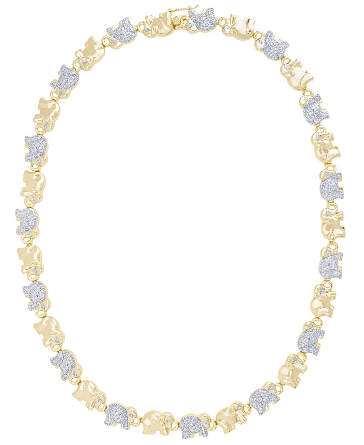 Украшения Macy's Women's Diamond Accent Elephant Necklace — фото 1