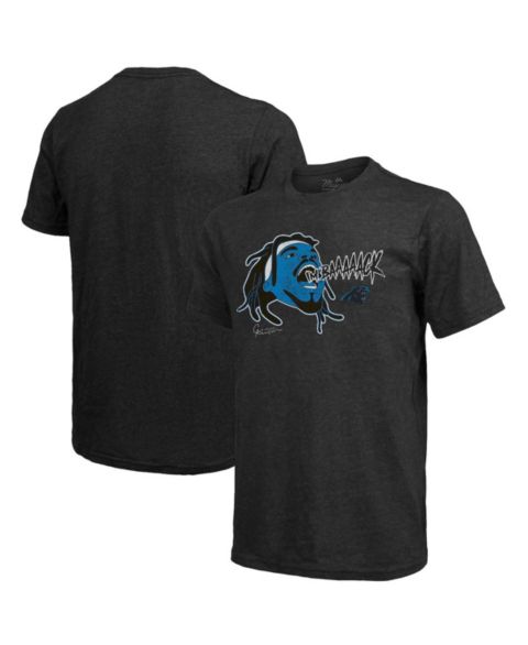 Мужская футболка Majestic Threads Cam Newton Black Carolina Panthers Tri-Blend Player Graphic