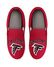 Women's Atlanta Falcons Big Logo Slip-On Red Sneakers