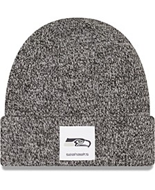 Men's Heathered Black Seattle Seahawks Hamilton Cuffed Knit Hat