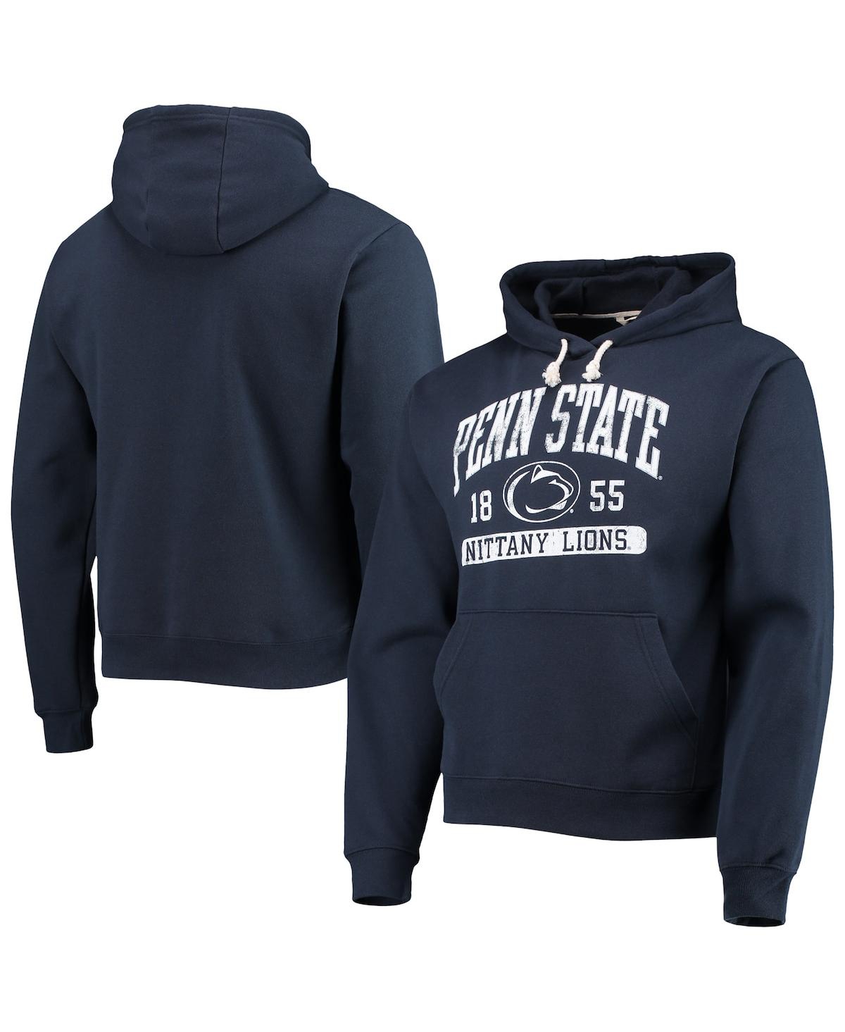 Men's League Collegiate Wear Navy Penn State Nittany Lions Volume Up Essential Fleece Pullover Hoodie - Navy