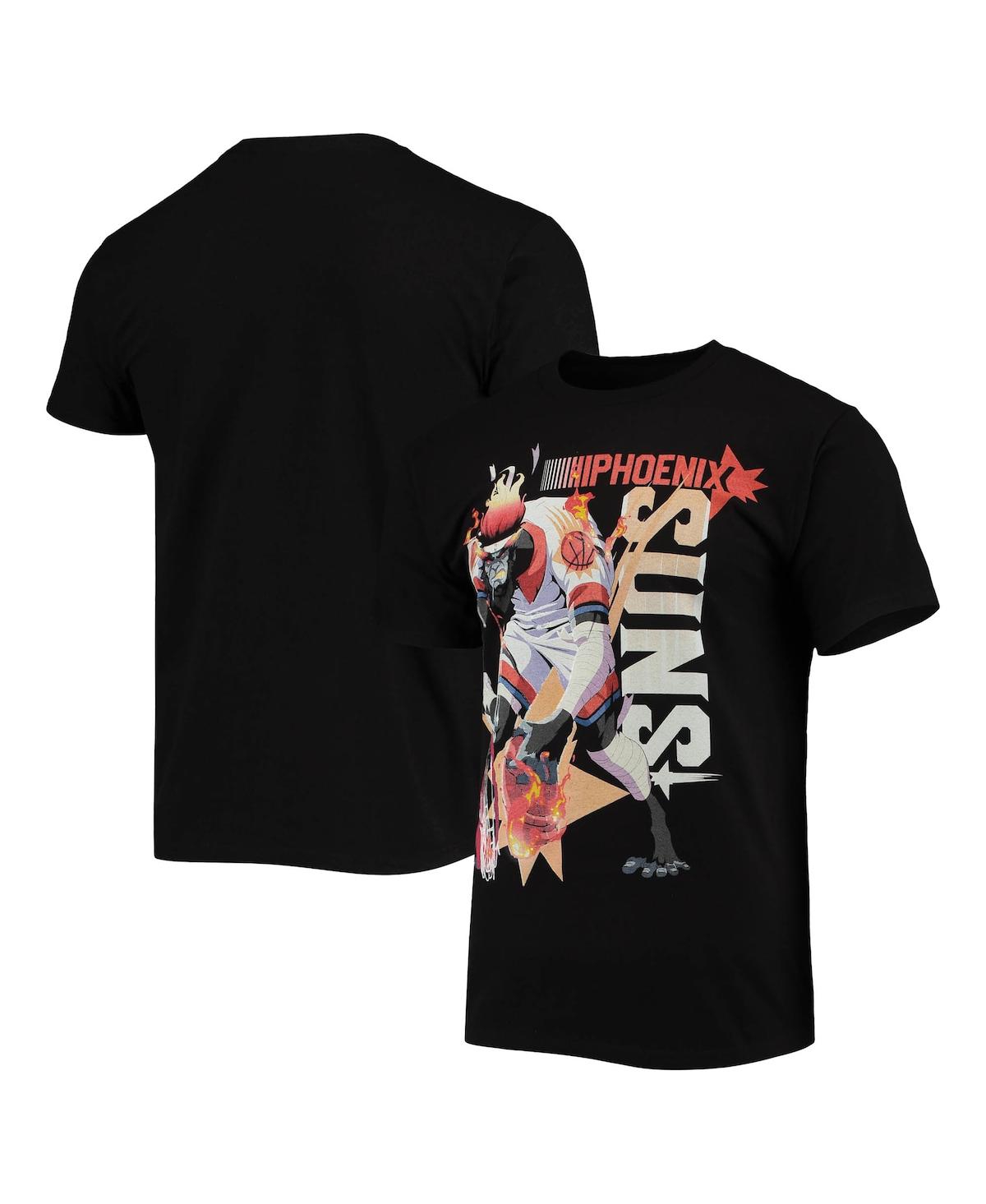 Men's Nba x McFlyy Black Phoenix Suns Identify Artist Series T-shirt - Black