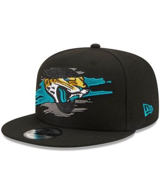 New Era Men's Black Jacksonville Jaguars Logo Tear 9FIFTY Snapback Hat ...